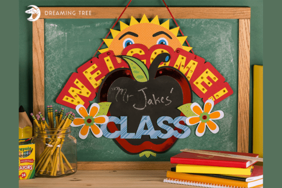 Back to School Banner SVG 3D Design