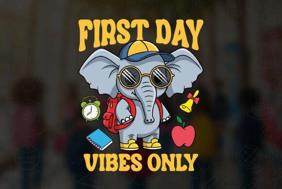 First Day Vibes Only T Shirt Design 06