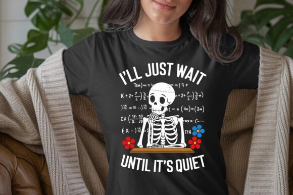 Funny Teacher Skeleton T-Shirt Graphics
