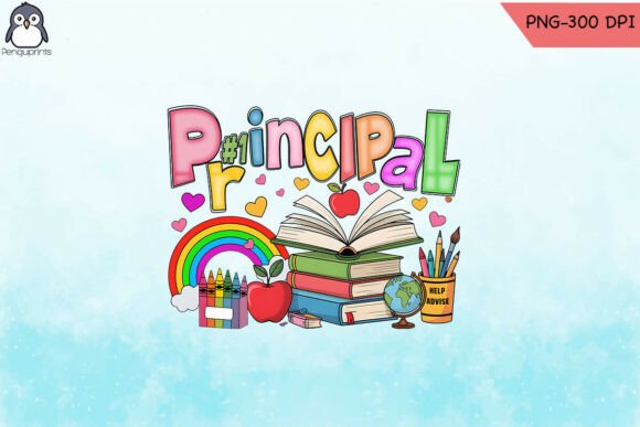 Graphics for Crafts: Principal Sublimation Design PNG Assist