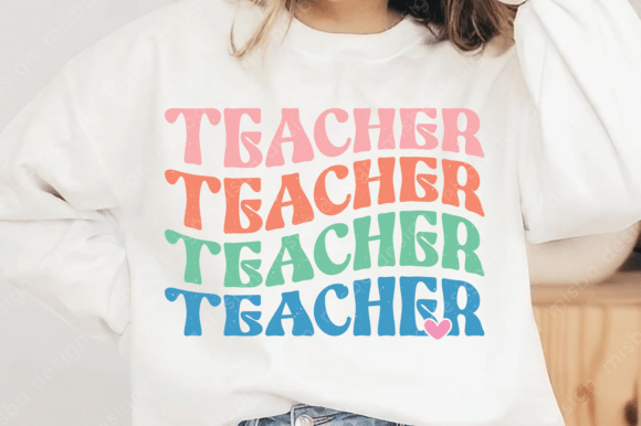 Retro Teacher Svg Png, Teacher Life Svg