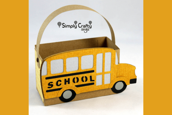 School Bus Bag 3D SVG for Local Branding