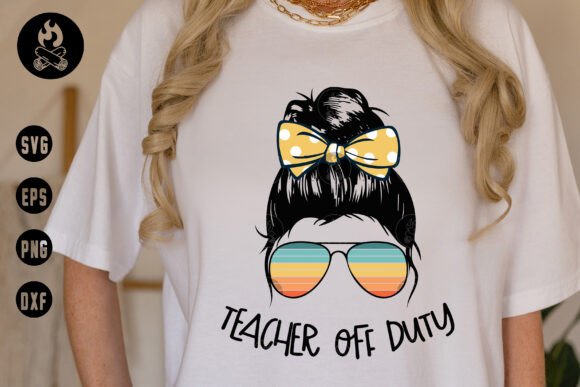 Teacher Off Duty Sunglasses SVG, Summer Graphics