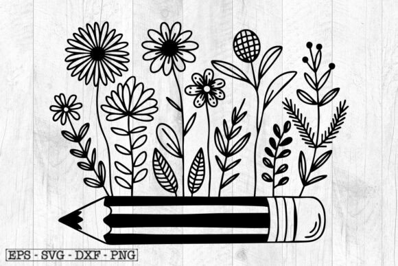 Teacher Svg, Floral Teacher Svg Graphics