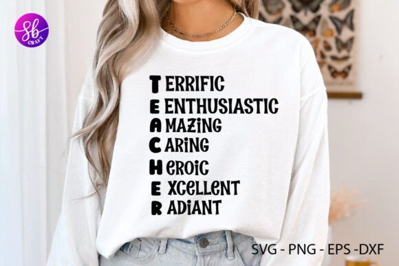 Teacher Terrific Eenthusiastic Anazing C Graphics